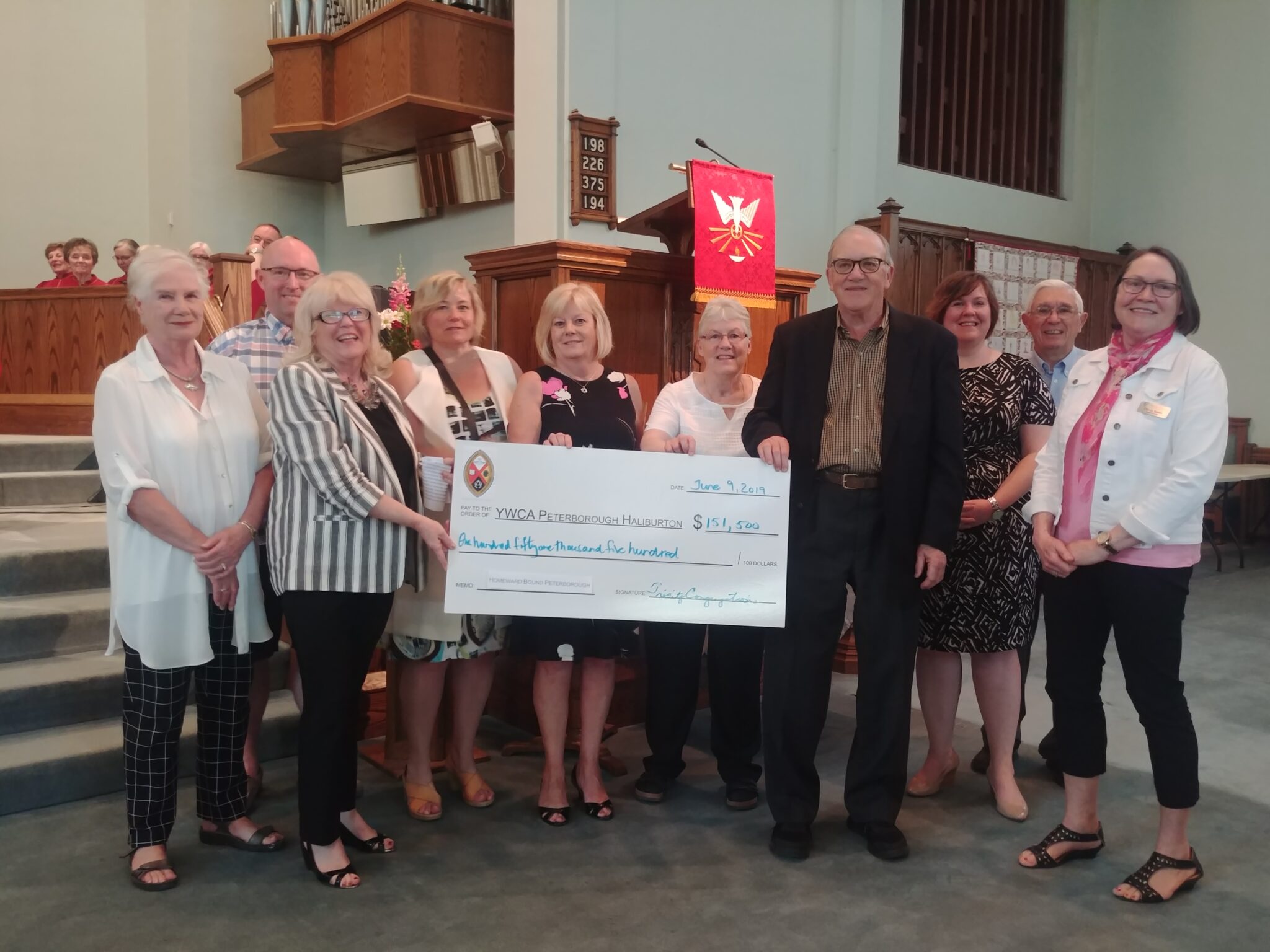 Thank You To Trinity Unity Church Peterborough Housing Corporation